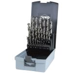 Set burghie elicoidale DIN 338 tip N, HSS-G in cutie de plastic 25 bc. RUKO HardWork ToolsRange