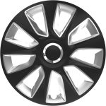 Set capace roti auto Cridem Stratos RC 4buc - Negru/Argintiu - 16'' Garage AutoRide