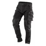 Pantaloni de lucru tip blugi, NEO, model Denim, negru, marimea L/52 GartenVIP DiyLine