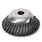 Perie sarma, tip cupa, cu toroane, pentru motocoasa/trimmer, Micul Fermier, 150 mm GartenVIP DiyLine