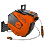 Tambur, rola, cu furtun gradina, retractabil/automat, pentru perete, 1/2", 20 m, NEO GartenVIP DiyLine