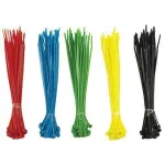 Coliere plastic multicolore, 200 bucati, 150x2.5 mm, Strend Pro GartenVIP DiyLine