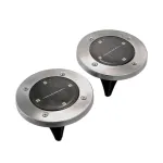 Lampa solara pentru gradina, LED, set 2 buc, 11.5x14 cm, Gruid GartenVIP DiyLine