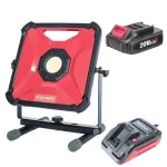 Proiector lucru, LED COB, 20V Li-Ion, cu acumulator 2 Ah, incarcator, 30W, 1800 lm, Worcraft GartenVIP DiyLine