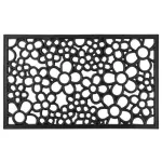 Covoras intrare, cauciuc, 45x75 cm, model floral GartenVIP DiyLine