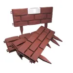 Gard de gradina decorativ, cu iluminare solara, set 4 buc, 42x29 cm GartenVIP DiyLine