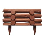 Gard ornamental de gradina, panou din plastic, maro, 44x31 cm GartenVIP DiyLine