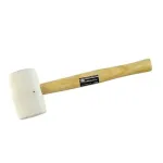 Ciocan cauciuc, coada lemn, alb, 450 g GartenVIP DiyLine