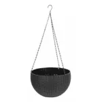 Ghiveci de flori suspendat, gri, 26x16 cm GartenVIP DiyLine