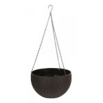 Ghiveci de flori suspendat, maro, 26x16 cm GartenVIP DiyLine