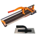 Masina de taiat gresie si faianta, aparat profesional, dispozitiv cu rulmenti, 800 mm, cu gletiera cu zimti, Richmann Exclusive GartenVIP DiyLine