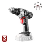 Masina de gaurit, insurubat (bormasina), 18V Li-ion (acumulator neinclus), mandrina 0.8-10 mm, Graphite Energy GartenVIP DiyLine