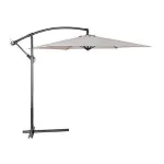 Umbrela gradina/terasa, articulatie tip banana, bej, 300 cm, Demi GartenVIP DiyLine