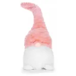 Decoratiune Craciun, pitic cu picioare scurte, roz si alb, 20x19x58 cm GartenVIP DiyLine
