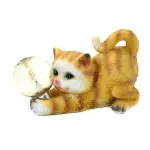 Decoratiune gradina, polirasina, lampa solara, pisica cu bec, 26x12.5x15 cm, Strend Pro GartenVIP DiyLine