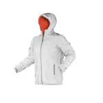 Geaca de lucru, reflectorizanta, alba, model REFLECTIVE, marimea S/48, NEO GartenVIP DiyLine