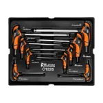 Set chei HEX cu maner TIP T, sertar TIP B (385x290 mm) pentru dulap mobil, 1.5-10 mm, 9 buc, RICHMANN EXCLUSIVE GartenVIP DiyLine