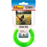 Fir rezerva cositoare, trimmer, tip stea, 1.6 mm x 15 m, Richmann GartenVIP DiyLine