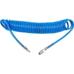 Furtun aer/presiune, spiralat, PU, albastru, 8x5 mm, 10 bar, 10 m, Richmann GartenVIP DiyLine