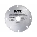 Disc diamantat segmentat, lemn, taiere uscata, 125 mm/22.2 mm, Drel GartenVIP DiyLine