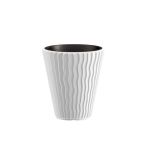 Ghiveci decorativ de flori, rotund, alb, 18/37 L, 39x43.6 cm, Sandy   GartenVIP DiyLine