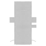 Prosop pentru sezlong, cu 3 buzunare, microfibra, gri, 210x75 cm, Springos GartenVIP DiyLine