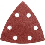 Abrazive/smirghel triunghiular cu scai, gauri, P120, set 5 buc, 80x80x80 mm, Dedra GartenVIP DiyLine