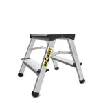 Scara aluminiu, 2 tronsoane, 1 treapta, platforma, max 125 kg, 0.44 m, Drabest GartenVIP DiyLine