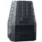 Compostor de gradina, 850 L, negru, Evogreen GartenVIP DiyLine