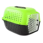 Cusca/geanta pentru transport caine/pisica, Verk Group, plastic, verde si nergu, 48x32x30 cm GartenVIP DiyLine