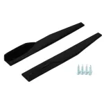 Set 2 buc Ornamente Prelungiri Praguri Laterale Tuning, Lungime 75cm, Culoare Negru Lucios