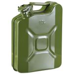 Canistra Combustibil 10L din Metal pentru Motorina sau Benzina, Culoare Verde Militar