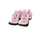 Set huse scaune auto Pink Urban Girl , Fata + Spate compatibile cu modelele cu Airbag in scaune AutoDrive ProParts