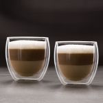 Pahar din sticla pentru cappuccino cu perete dublu - 250 ml - 2 buc/cutie Best CarHome