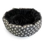 Culcus moale cu perna, pentru caine/pisica, culoare negru, impermeabil, baza antiderapanta, 50 cm FAVLine Selection