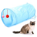 Jucarie pentru pisica de tip Tunel, lungime 50 cm, culoare albastru FAVLine Selection