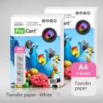 Hartie transfer termic a4 pentru tricouri albe MultiMark GlobalProd