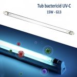 Tub bactericid uvc 15w pentru sterilizare, rezerva lampa bactericida soclu g13, lungime 45.3 cm MultiMark GlobalProd