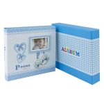 Album foto baby milo personalizabil, 200 poze format 10x15 cm, cutie culoare albastru MultiMark GlobalProd