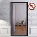 Plasa anti-insecte pentru usa, 2 parti, 75x250cm, gri antracit, silverline MultiMark GlobalProd