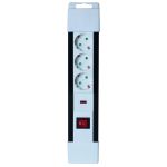 Prelungitor de retea, protecţie supratensiune, intrerupator, 3 prize, 2m, alb, home MultiMark GlobalProd