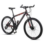 Bicicleta mtb de 26 inch, 21 viteze shimano, jante aluminiu, frane disc, phoenix, negru-rosu MultiMark GlobalProd