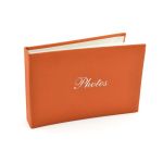 Album foto soft touch book, tip carte, 10x15, 36 fotografii, 18 file, piele ecologica culoare portocaliu MultiMark GlobalProd