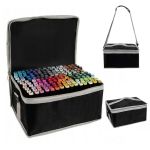 Set 168 markere cu varf dublu, multicolore, geanta de depozitare cu bretea pe umar MultiMark GlobalProd
