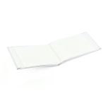 Album foto soft touch book, tip carte, 10x15, 36 fotografii, 18 file, piele ecologica culoare alb MultiMark GlobalProd