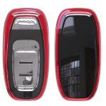 Husa Cheie Smartkey Audi 3 Butoane ROSIE TPU+PC Audi A6 A7 A8 4G AutoProtect KeyCars
