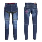 Pantaloni Moto Femei W-TEC Alfreda CE Albastru FitLine Training