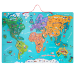 Harta lumii mare - puzzle magnetic (lb.romana) PlayLearn Toys