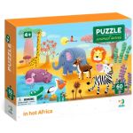 Puzzle - Minunatele animalute din Africa ( 60 piese) PlayLearn Toys