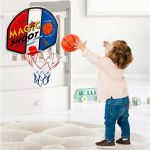 Set MINI pentru copii, Cos de basket + Minge + Pompa, pentru activitati in aer liber sau interior FAVLine Selection